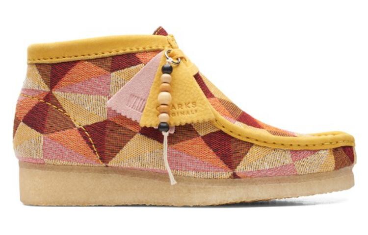 Оригинальные женские повседневные туфли WALLABEE, женские низкие, желтые Clarks — фото 2