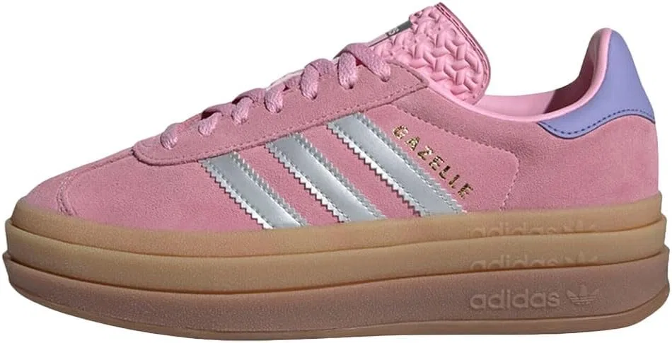 Детские кроссовки Gazelle Bold J adidas, Pink/Metallic Silver
