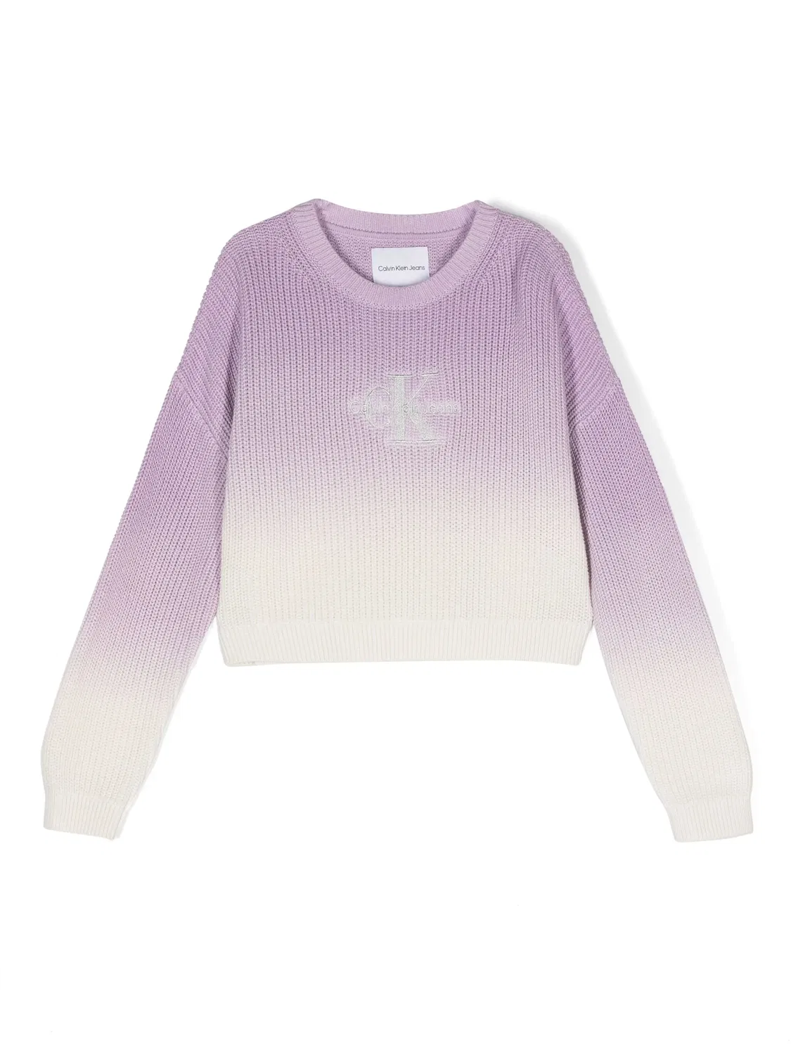 Джемпер с эффектом градиента Calvin Klein Kids, фиолетовый