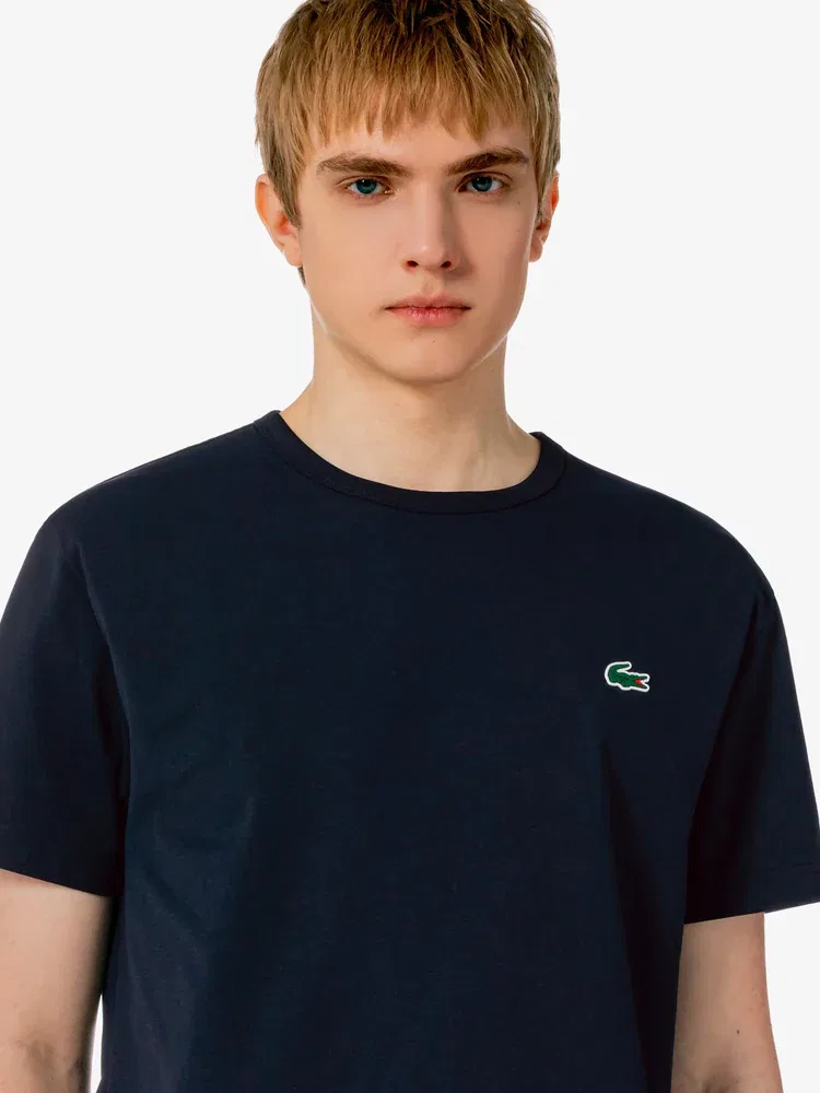 Футболка Lacoste с принтом, охлаждающий эффект, темно-синий — фото 2