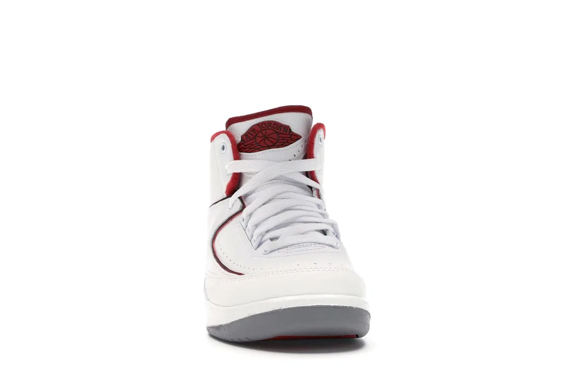 Детские кроссовки Lifestyle Jordan 2 Retro Jordan, White/Black-Varsity Red-Cement Grey — фото 2