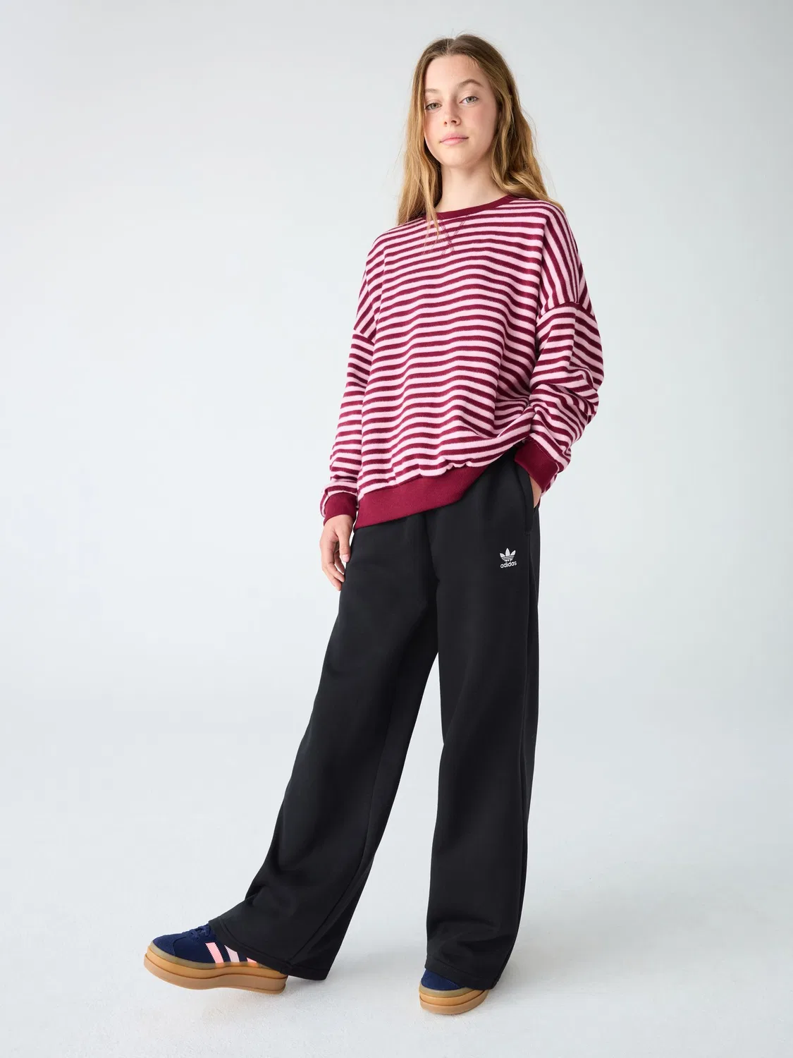 Джоггеры с широкими штанинами, adidas Originals, черный