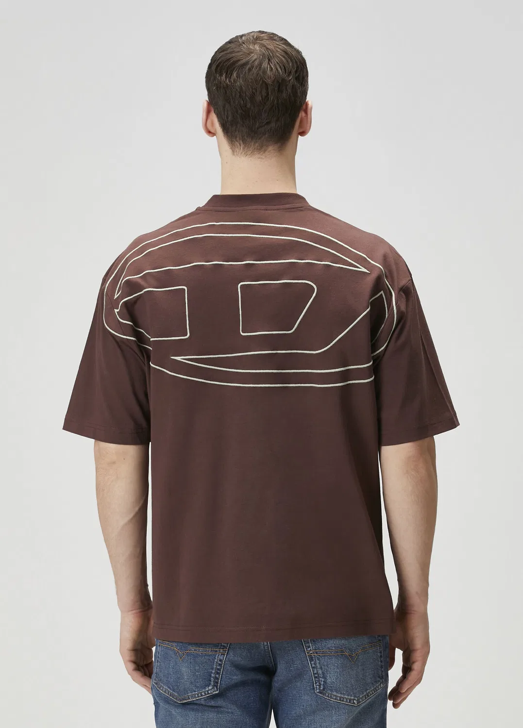 Футболка T-Boggy-Megovoval-D Diesel, dark brown — фото 4