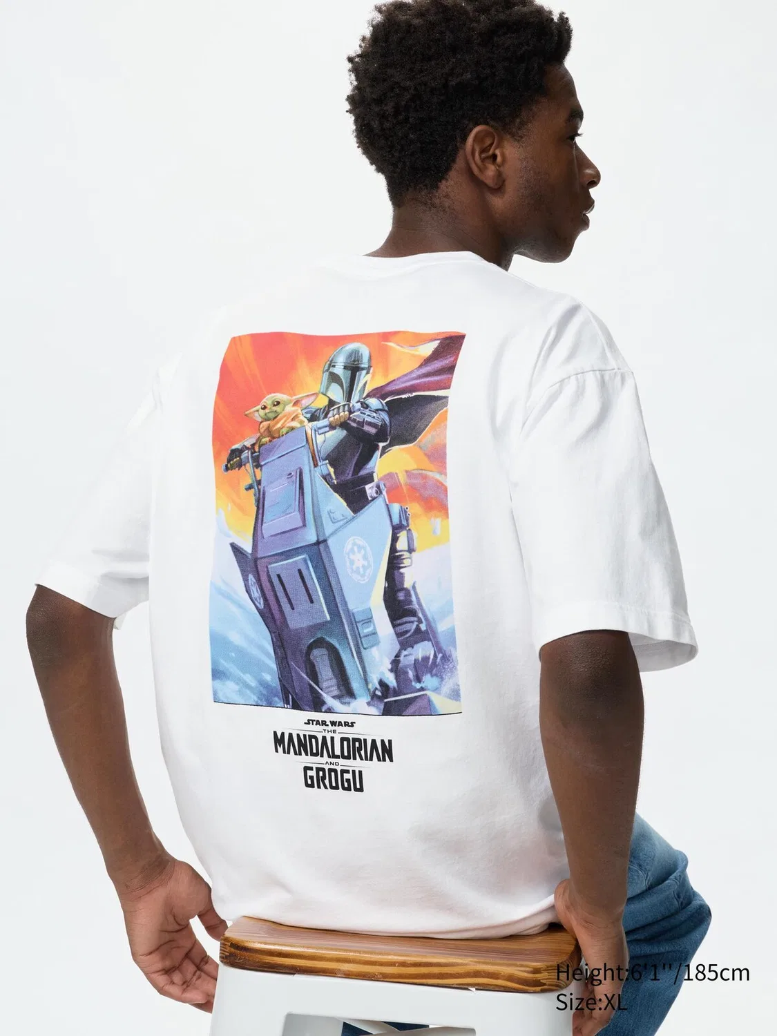 Футболка Uniqlo Star Wars UT, с принтом Star Wars, белый