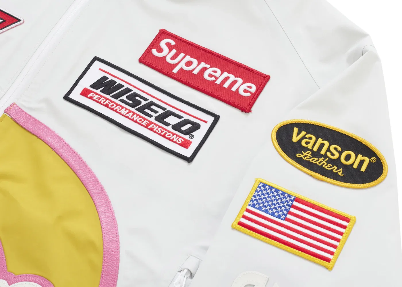 Мужская куртка из GORE-TEX Supreme Vanson Leathers, White — фото 4
