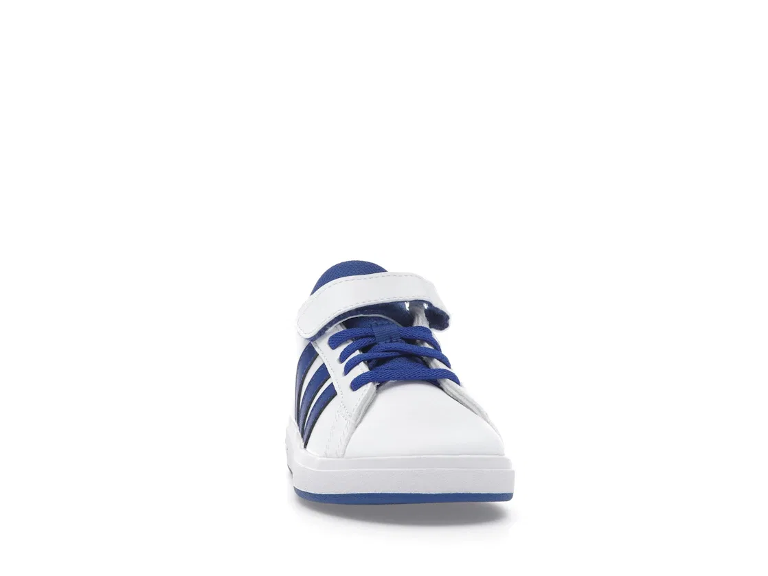 Детские кроссовки с закрытой пяткой Adidas Grand Court 2.0, Cloud White Royal Blue Core Black — фото 2