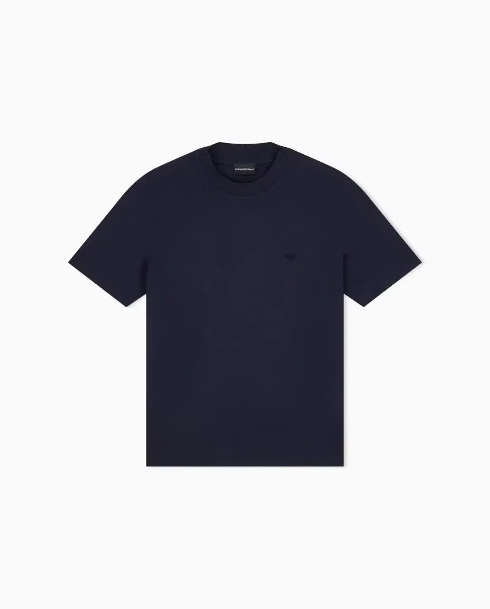Мужская футболка с коротким рукавом хлопковая Emporio Armani, Azul Marino — фото 2