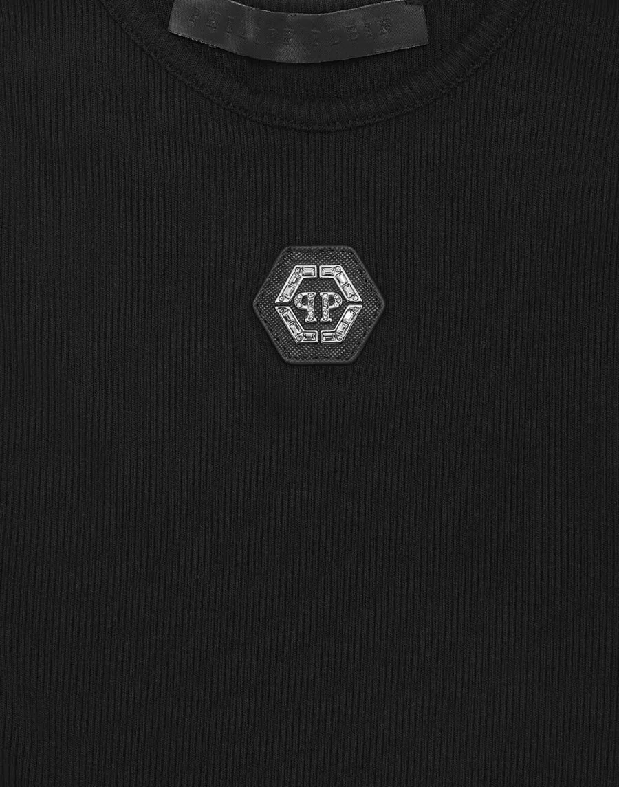 Топ Philipp Plein, черный — фото 3