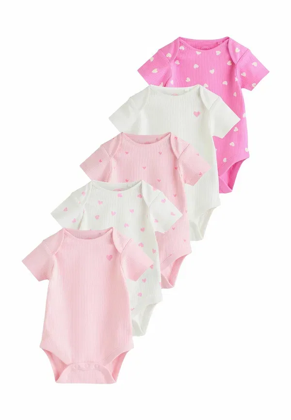 Боди хлопковое Regular fit - short sleeve 5 pack - body Next, Pink, розовый