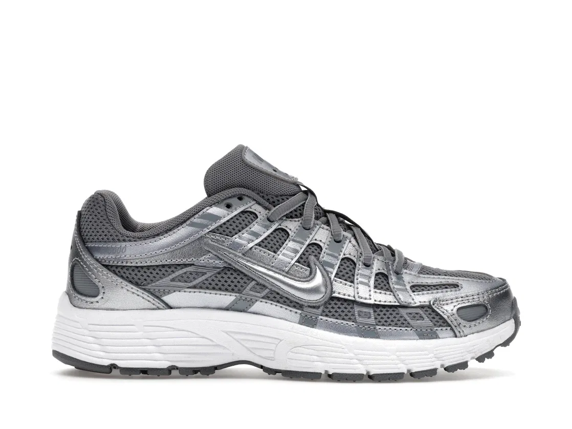 Детские кроссовки Lifestyle Nike P-6000, Metallic Cool Grey/White/Wolf Grey/Cool Grey