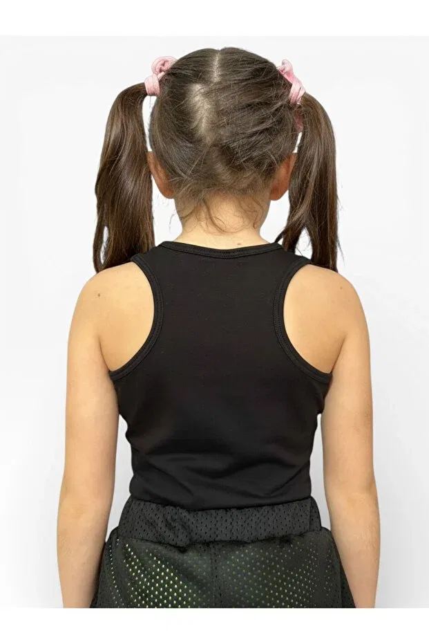 Детский топ для девочек с толстыми бретелями Swimmer athlete black gymnast gold She Can Wear, Gymnast Altın — фото 2