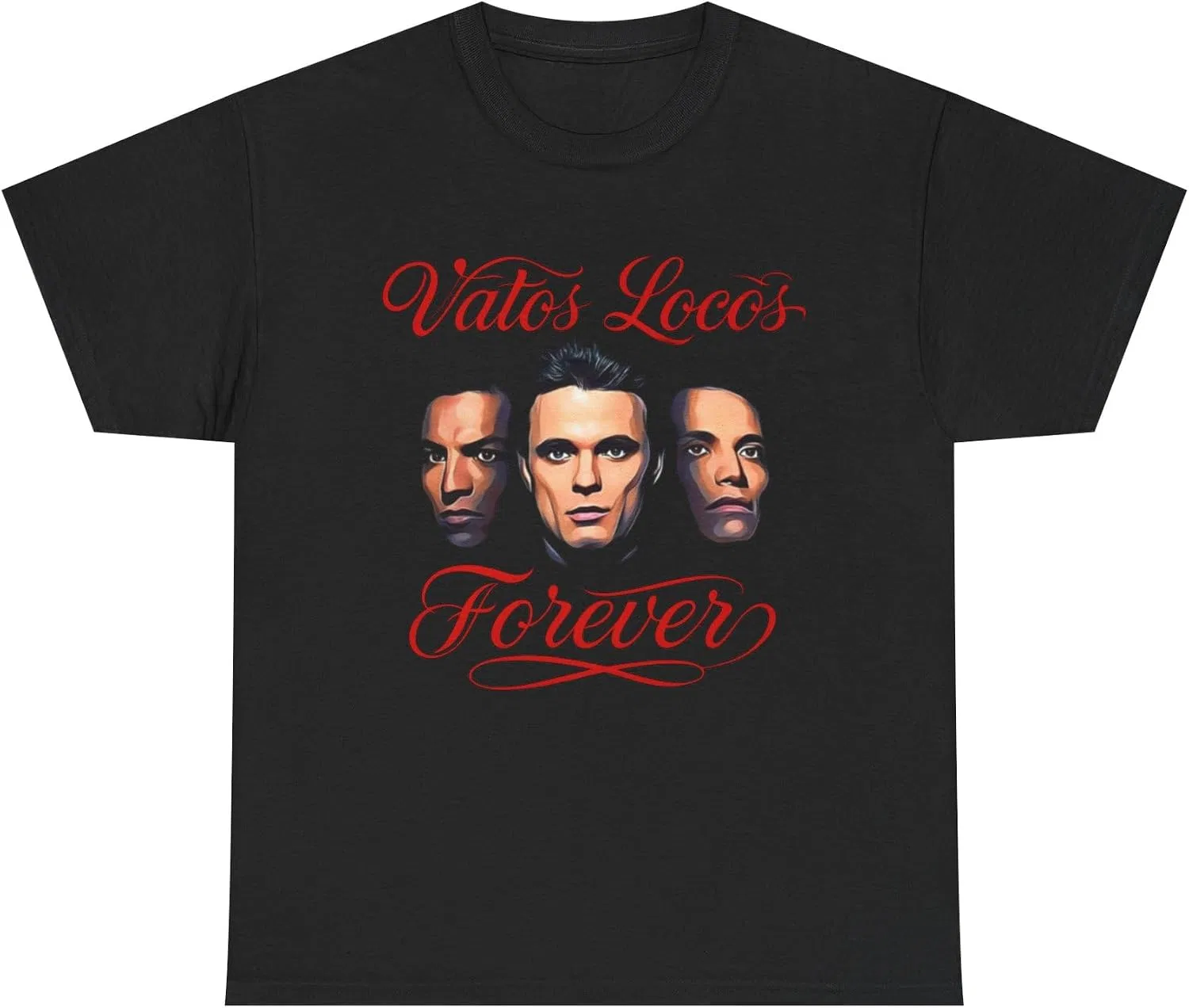 Женская футболка с коротким рукавом Vatos Locos Forever Blood in Blood Out, чёрный
