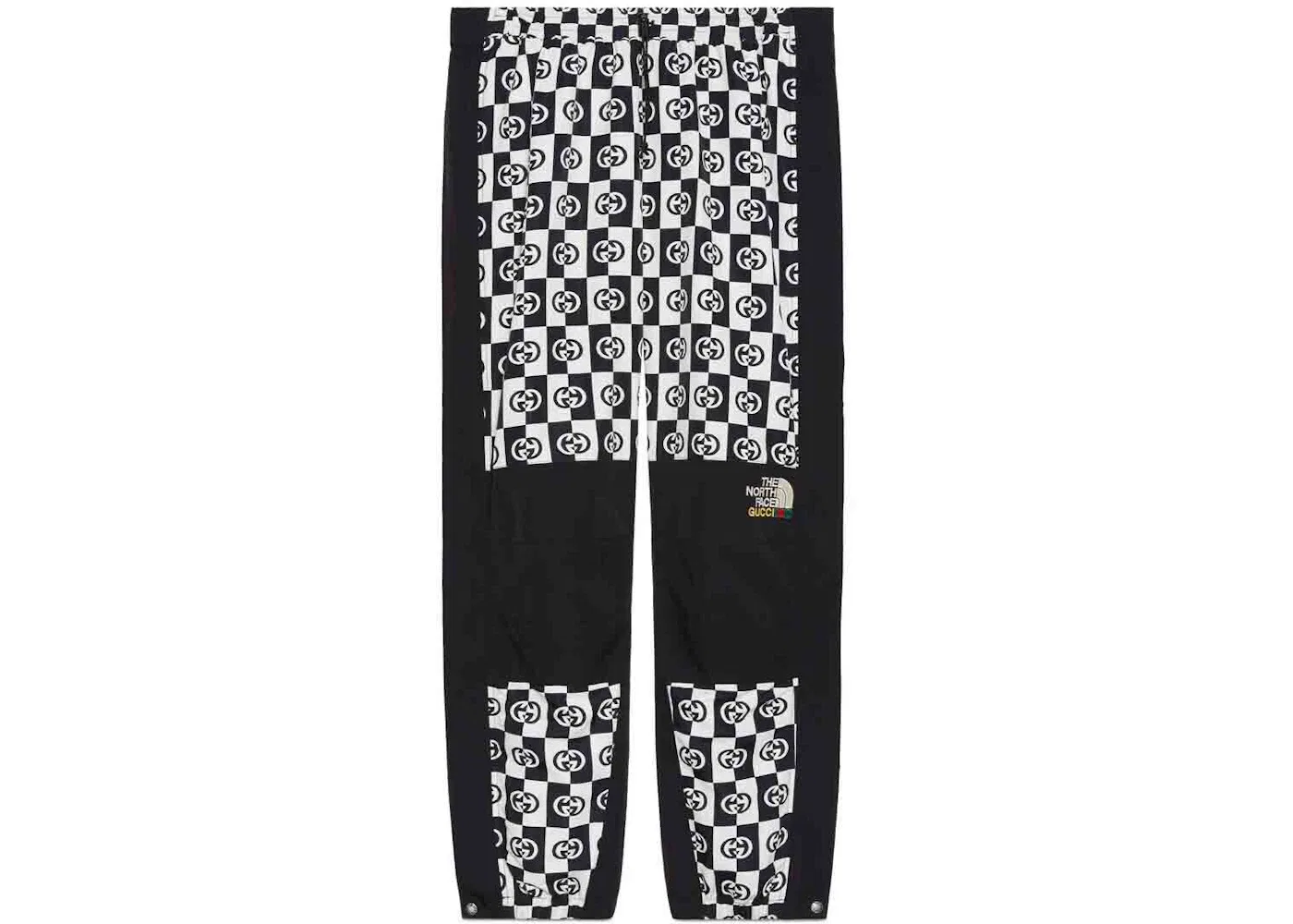 Мужские брюки с клетчатым принтом Pant Gucci, Ivory/Black Checkered