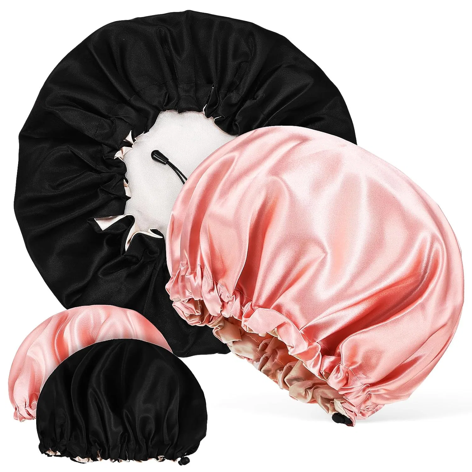 Шапочка для душа Satin, набор 4 шт, 34x30 см, мультиколор Safigle