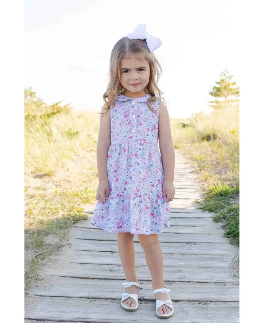 Платье с цветочным принтом Little Girl Floral Print Dress Florence Eiseman — фото 2