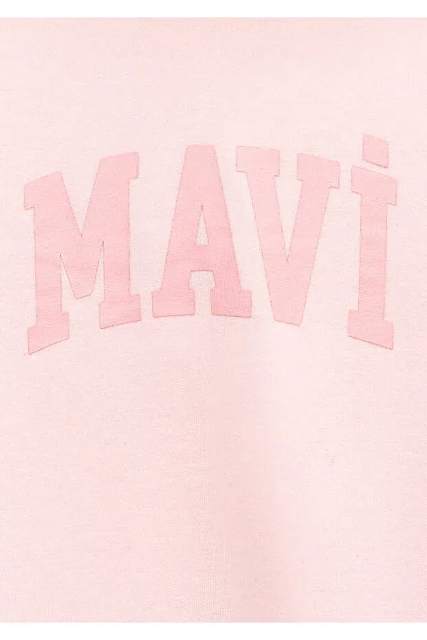 Детские свитшот для девочек с принтом Logo Printed Pink 7s10147-71007 Mavi, Gray — фото 4