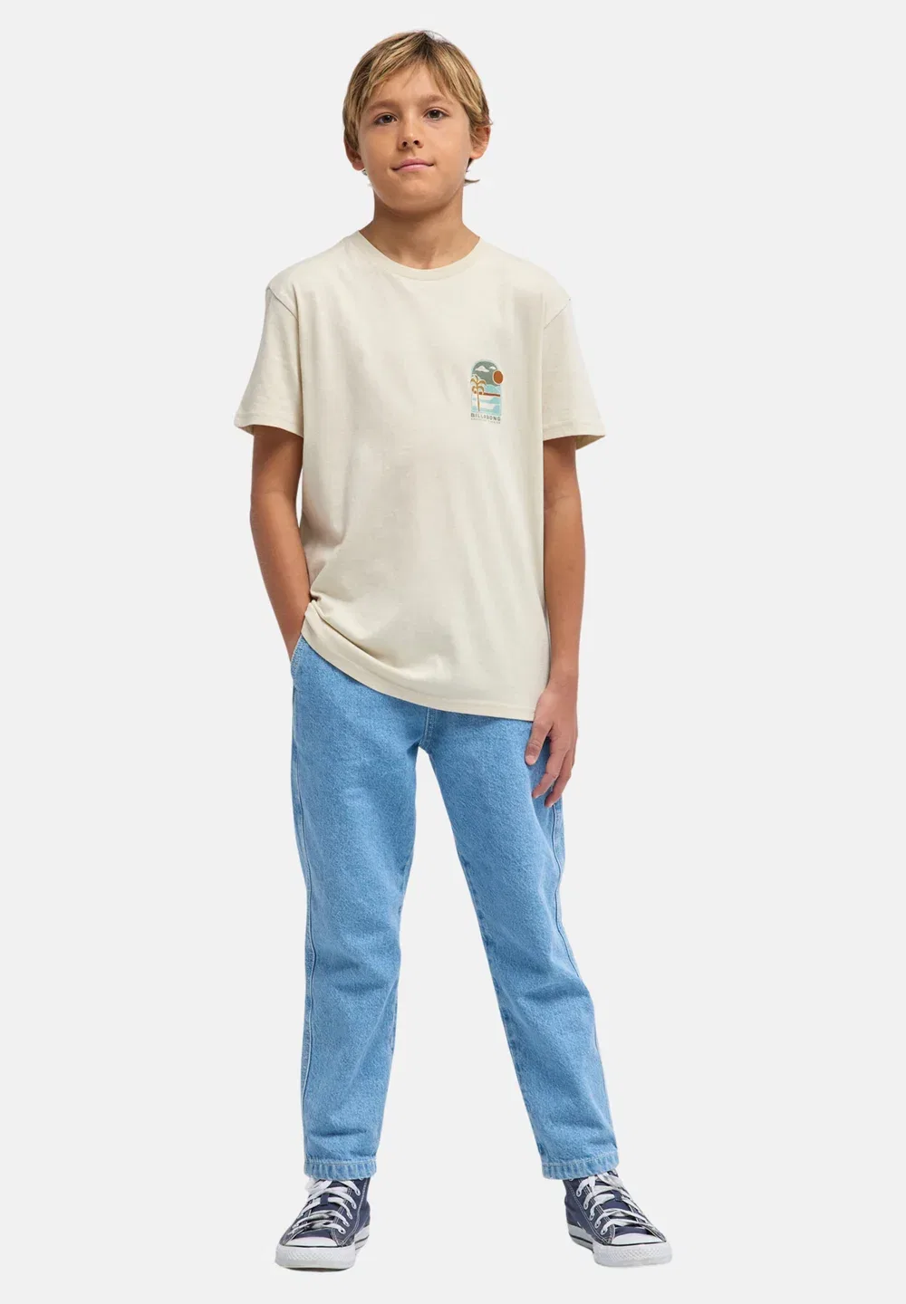 Одежда Jungen 8-16|топы ebbzt00251 - футболка с принтом Billabong, Oat