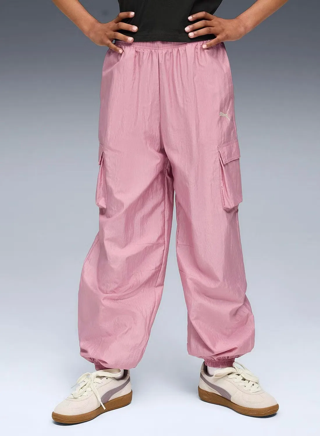 Штаны карго с карманами Bowtique Puma, розовый