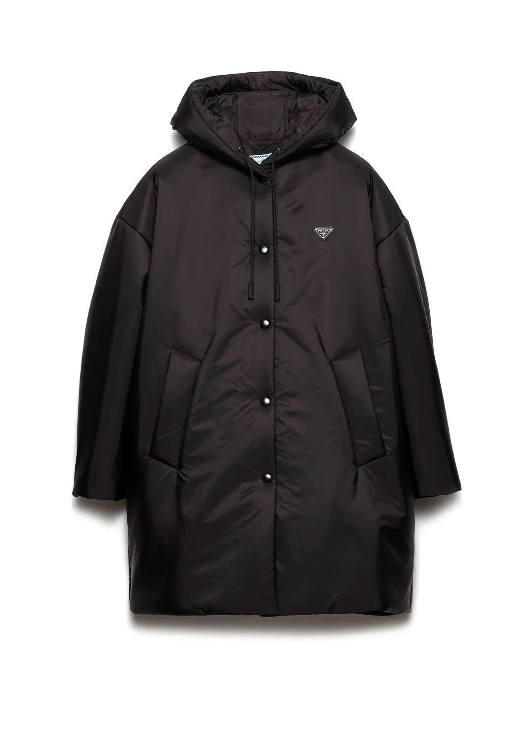 Плащ Prada Re-Nylon, черный