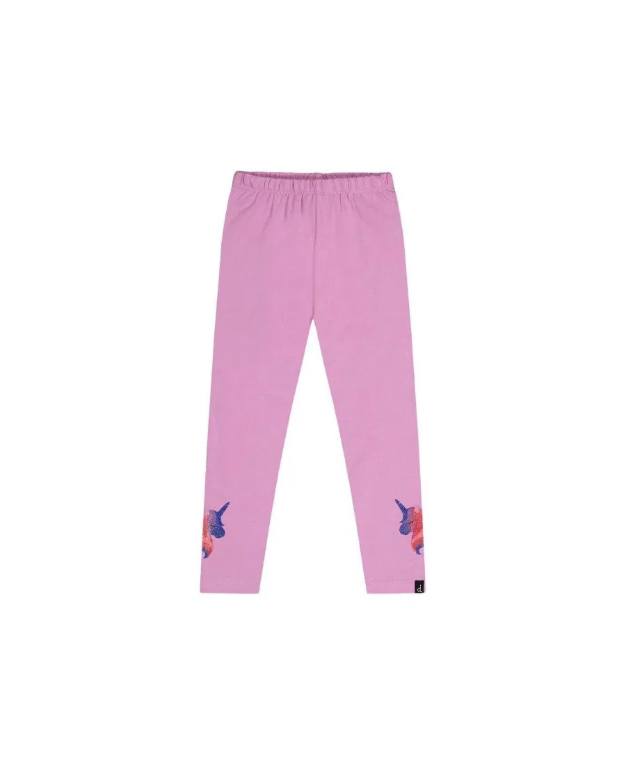 Леггинсы из хлопкового джерси Stardust Unicorn Deux par Deux, Violet