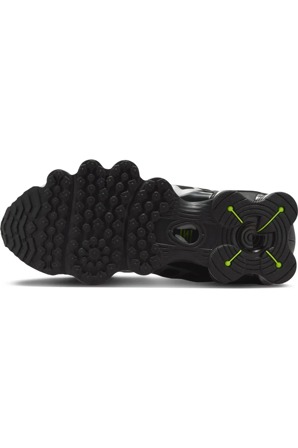 Детские кроссовки на массивной подошве Shox TL Nike, 010 Black/M Silv — фото 4