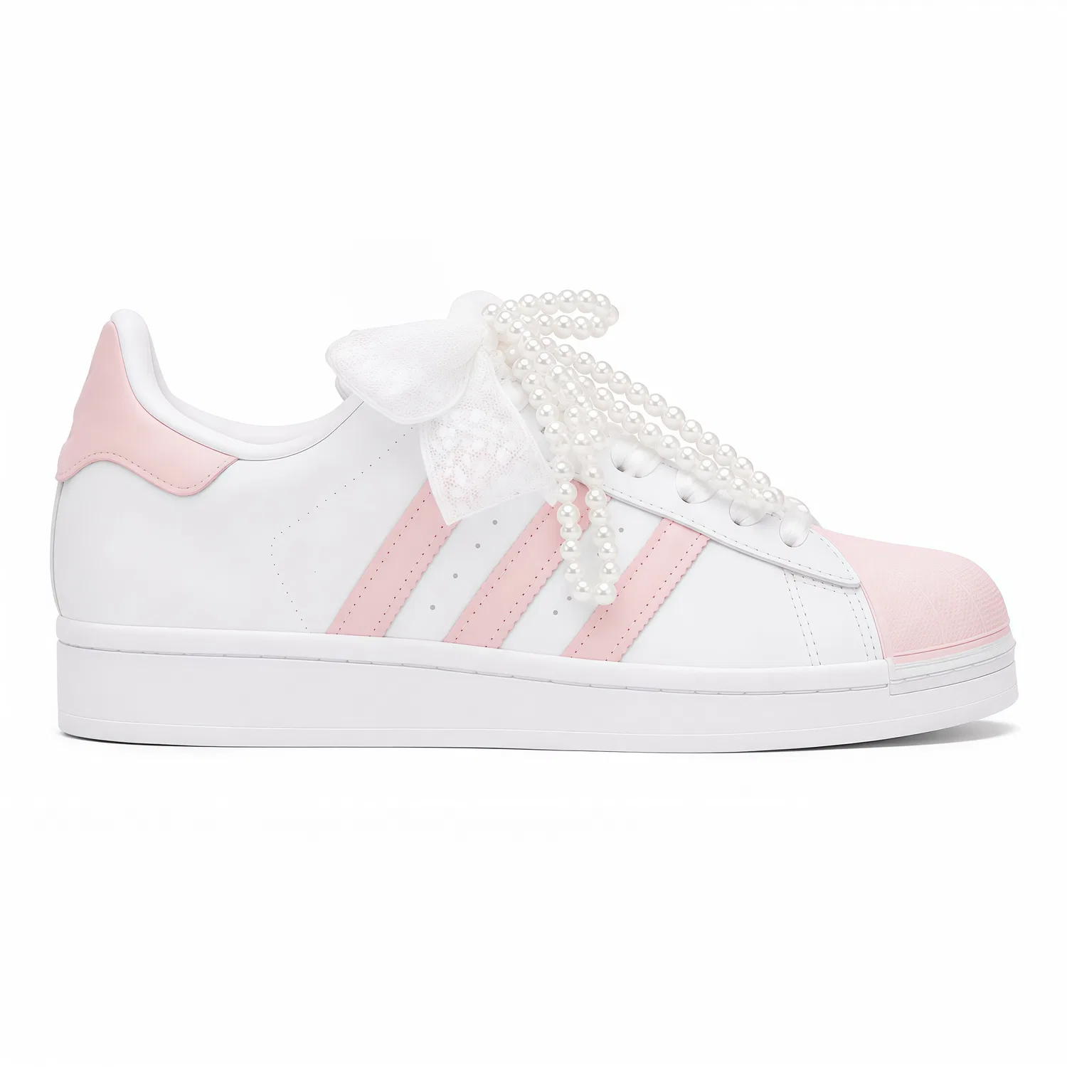 Детские кроссовки для скейтбординга низкие Adidas, White Pink — фото 4