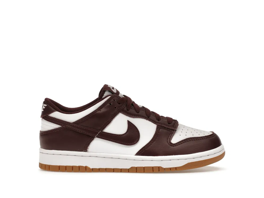 Детские кроссовки Lifestyle Nike Dunk Low, White/Burgundy Crush-Gum Light Brown