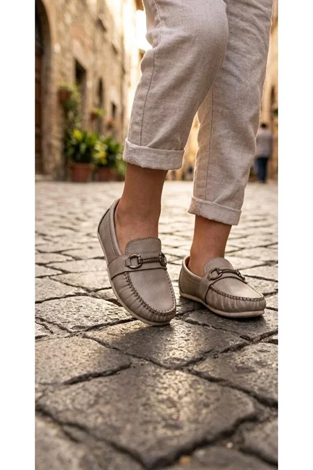 Детские туфли для мальчиков с ортопедической стелькой Bronz Life, Beige