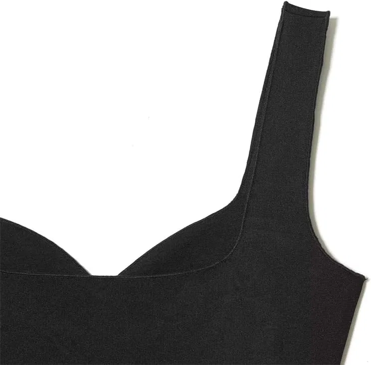 Женское летнее платье с цветочной вышивкой V-образным вырезом Casual, Black — фото 2