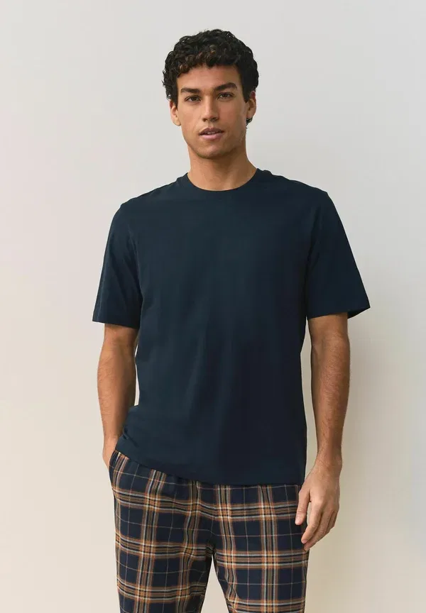 Комплект пижамы, хлопок, Set, Next, Navy Blue, темно-синий