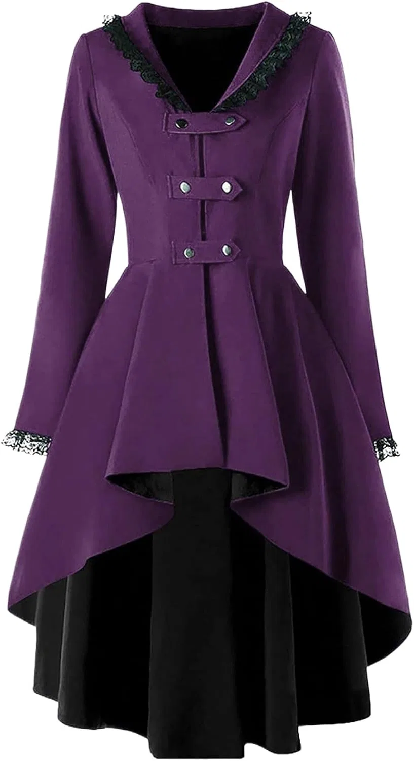 Женское платье А-силуэта с кружевом Generic, Purple