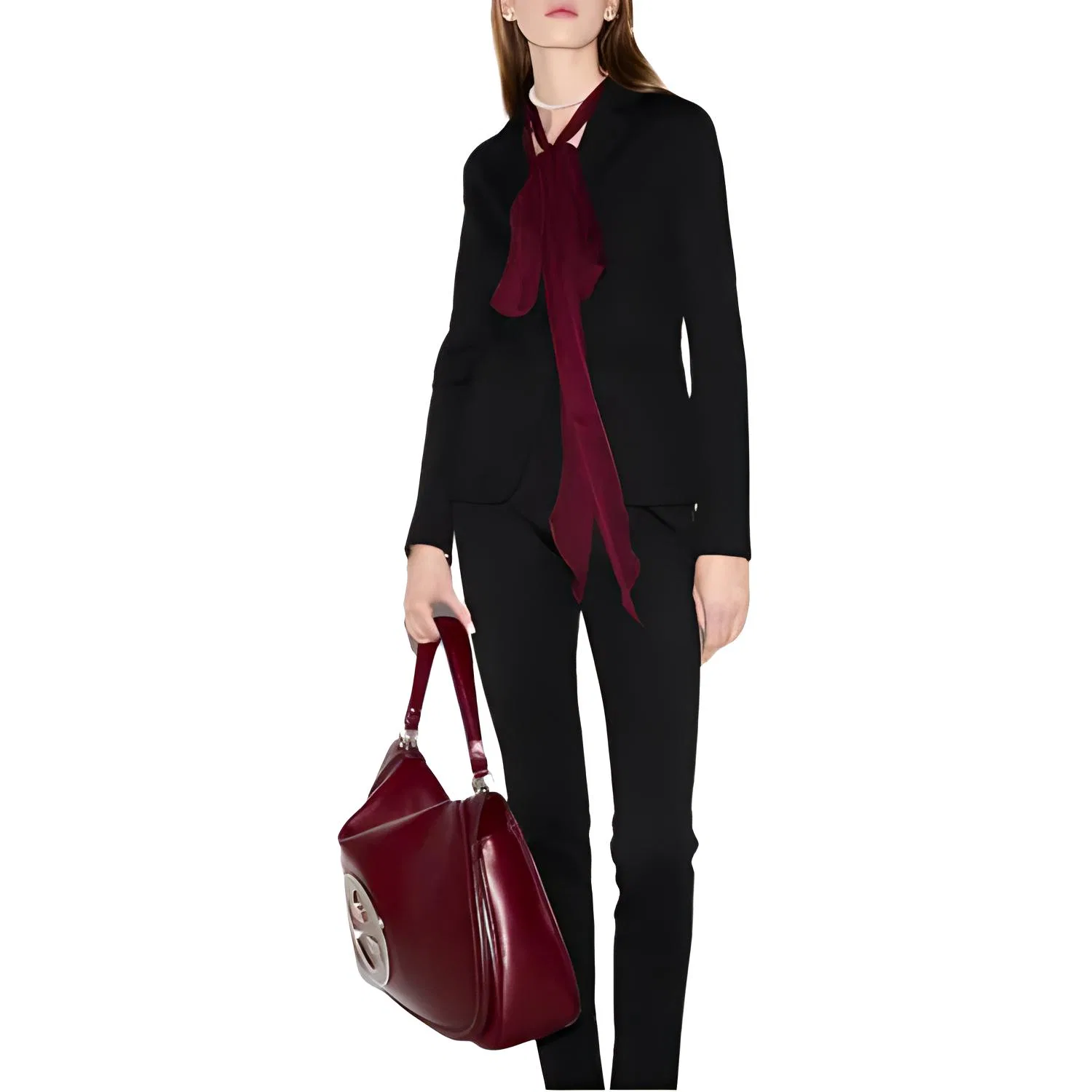 Женская куртка из хлопкового джерси Black GUCCI — фото 4