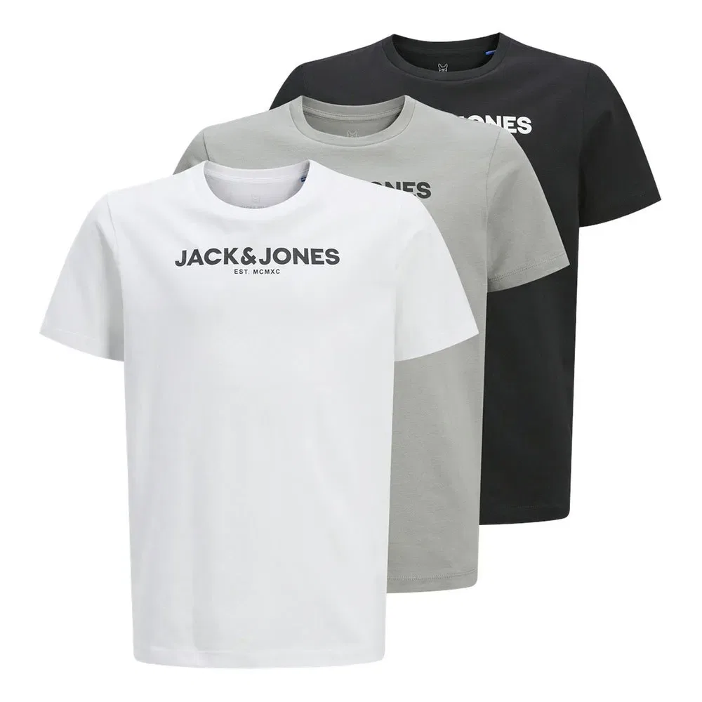 Футболка с коротким рукавом Harry, комплект 3 шт, Jack & Jones, мультиколор