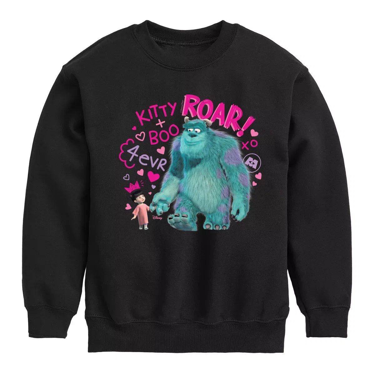 Детский свитшот для мальчиков с принтом Kitty And Boo 4 Evr Disney, Black