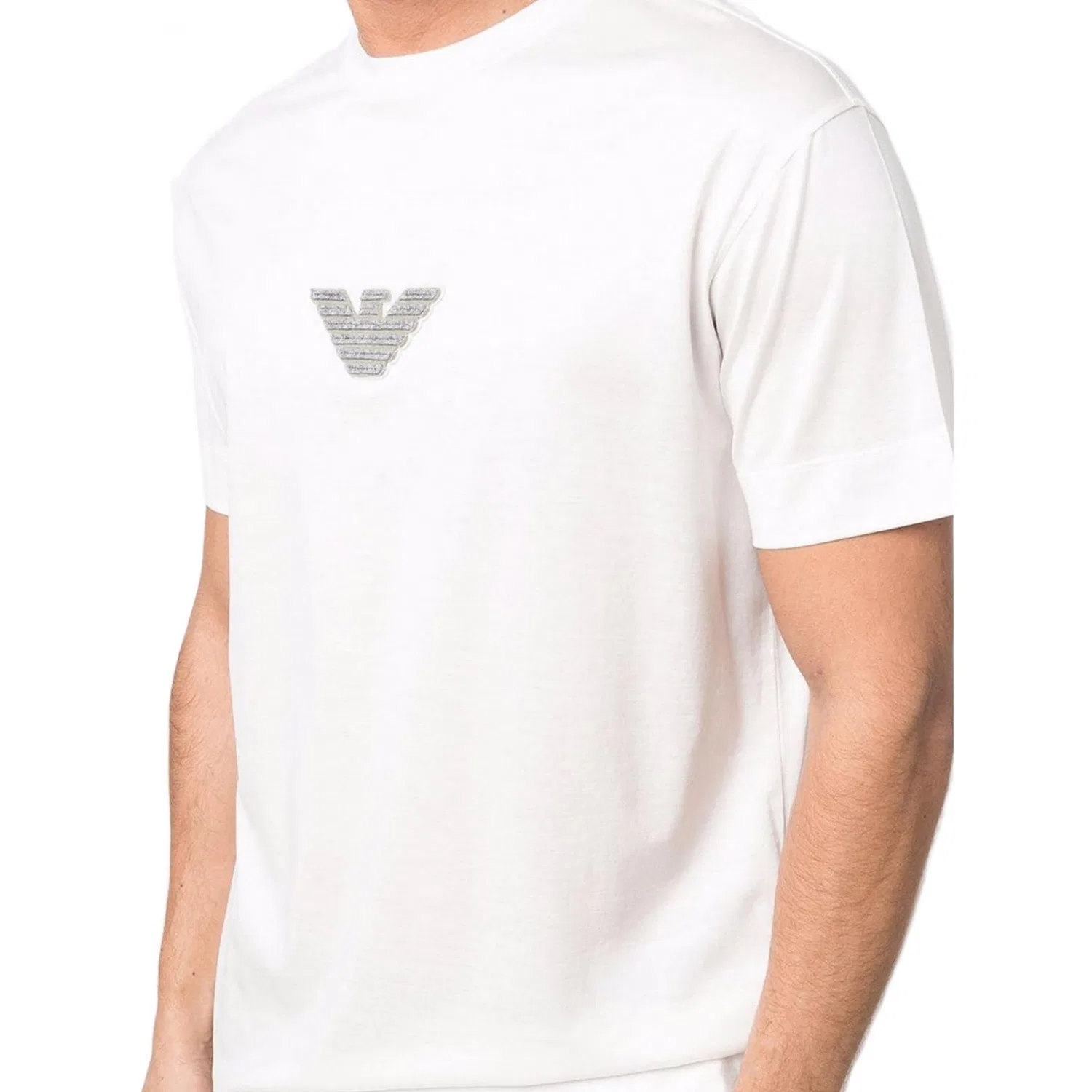Мужская футболка Emporio Armani, Vanilla White — фото 4