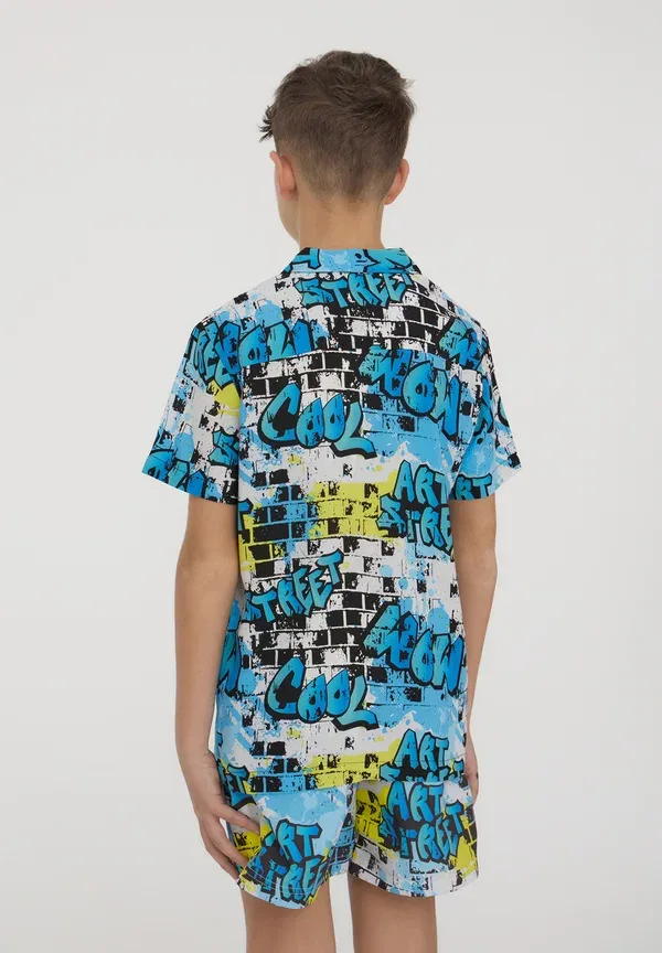 Рубашка с принтом Shirt Terranova, azzurro, небесно-голубой — фото 3