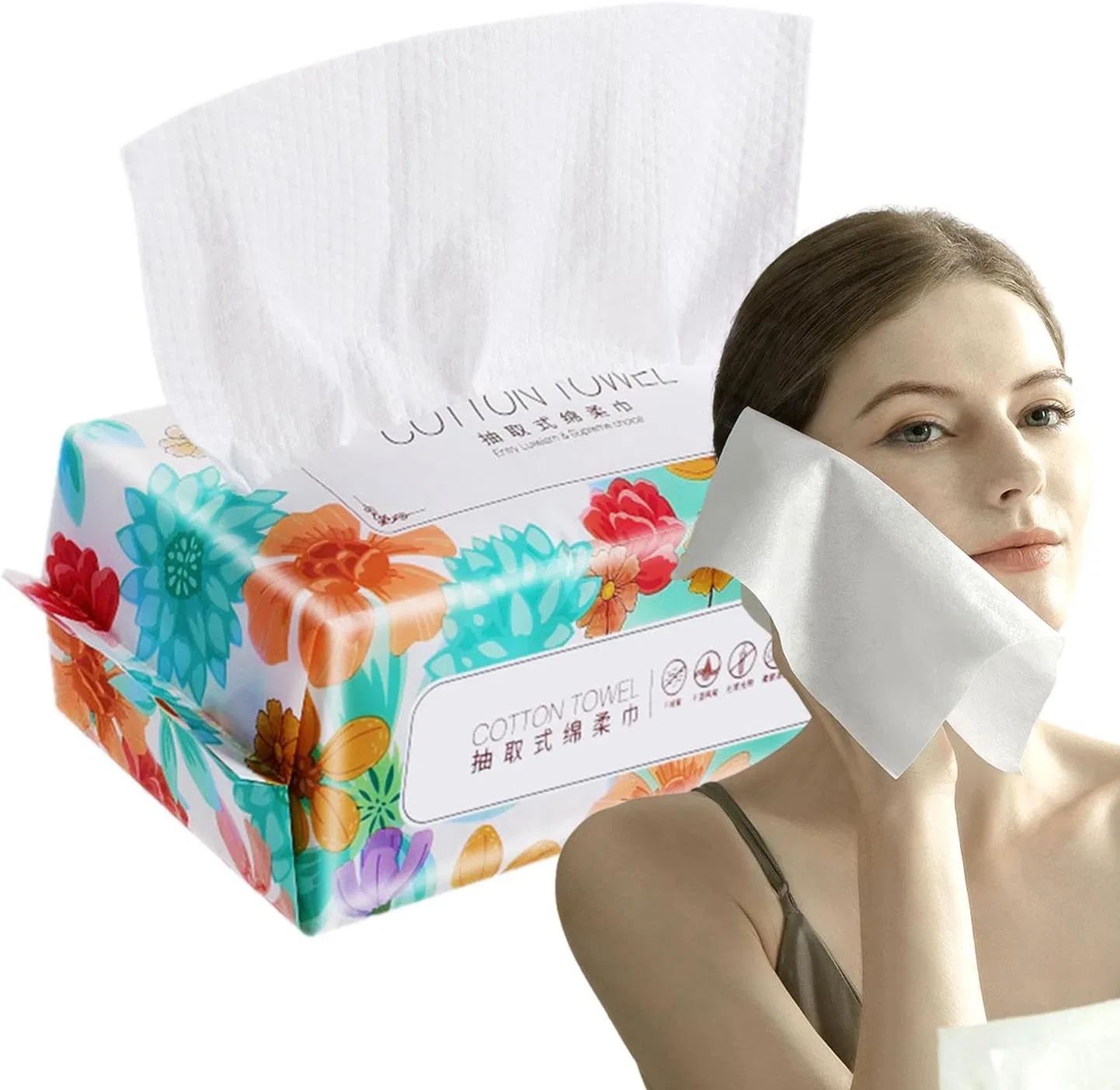 Лицевое полотенце из хлопка, перламутровый узор, 15x20 см, 20x20 см Generic