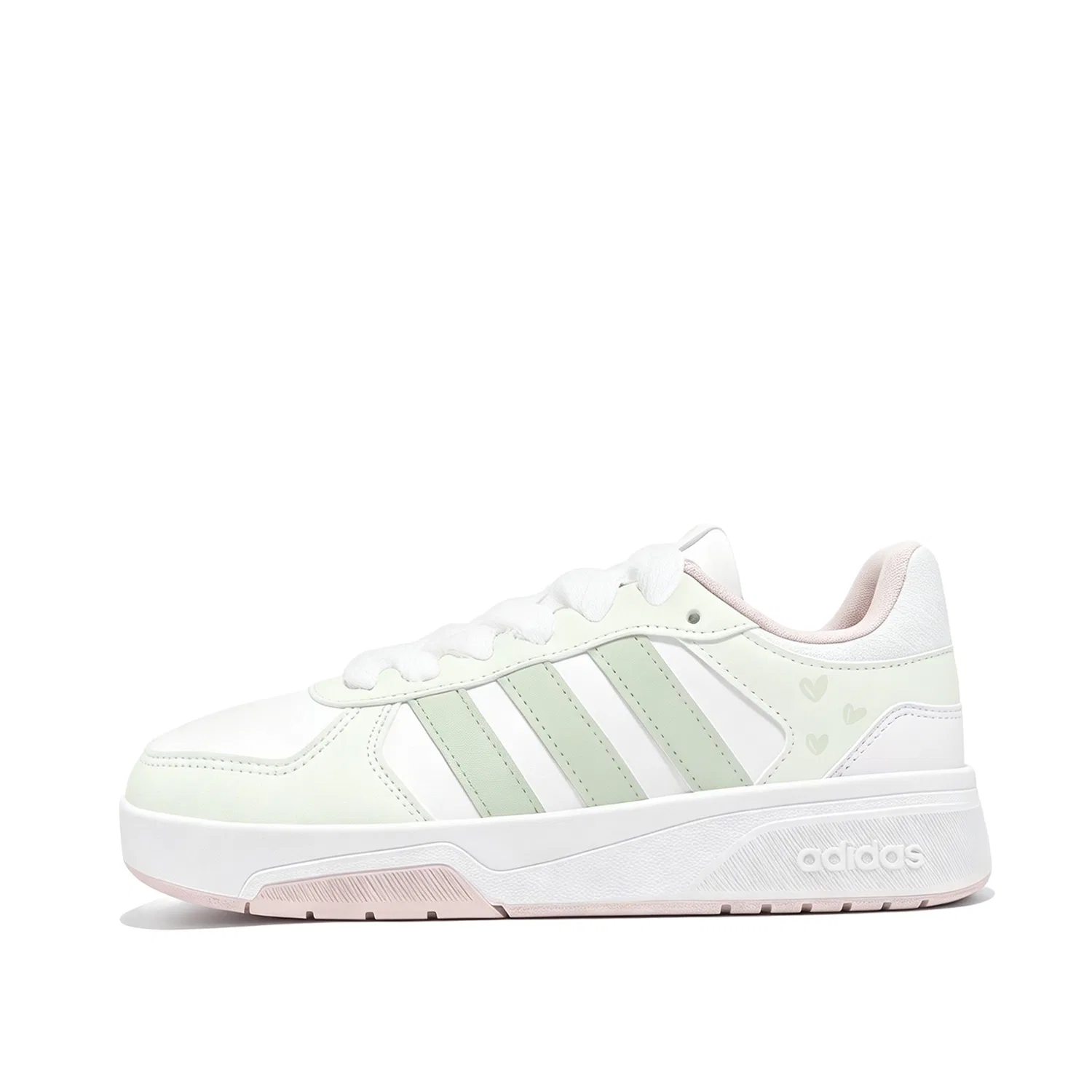 Детские кроссовки-скейтбординг низкие Adidas COURTBEAT, Green White