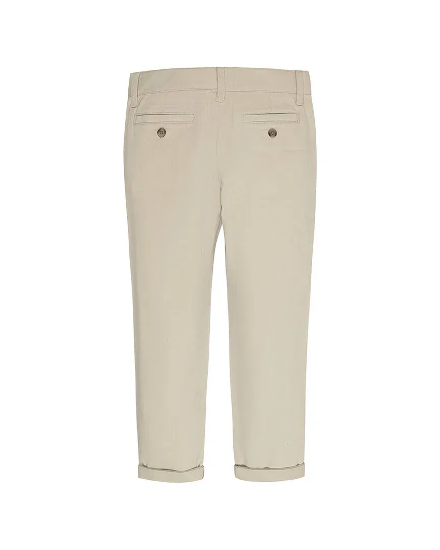 Детские брюки чинос на резинке Hope & Henry Organic Skinny Stretch Chino, Khaki — фото 2