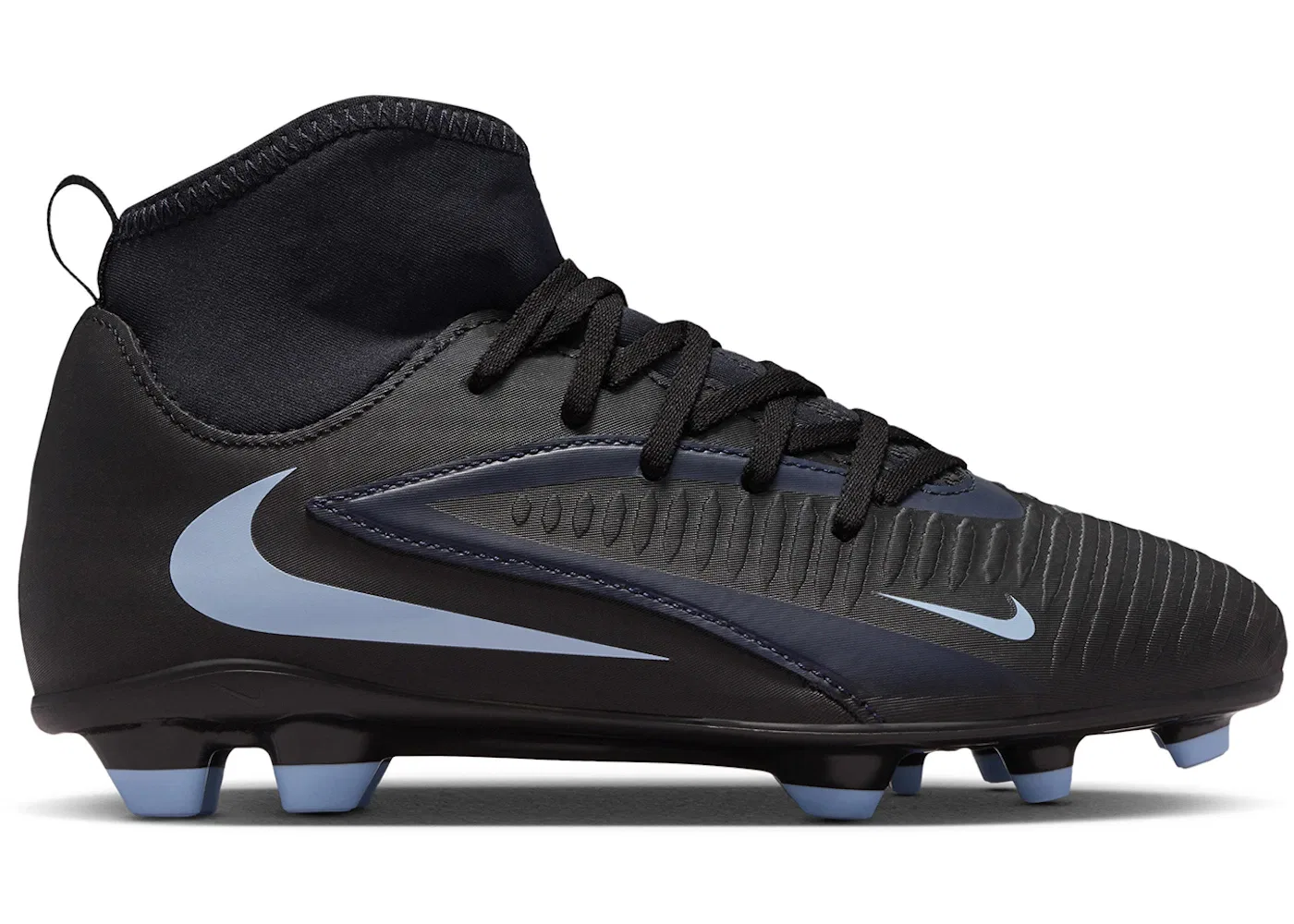 Детские бутсы с шипами Nike Phantom 6 High Club MG Shadow Pack, Black/Black