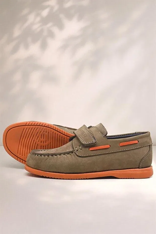 Детские туфли для мальчиков кожаные Simurg Raker, Sand