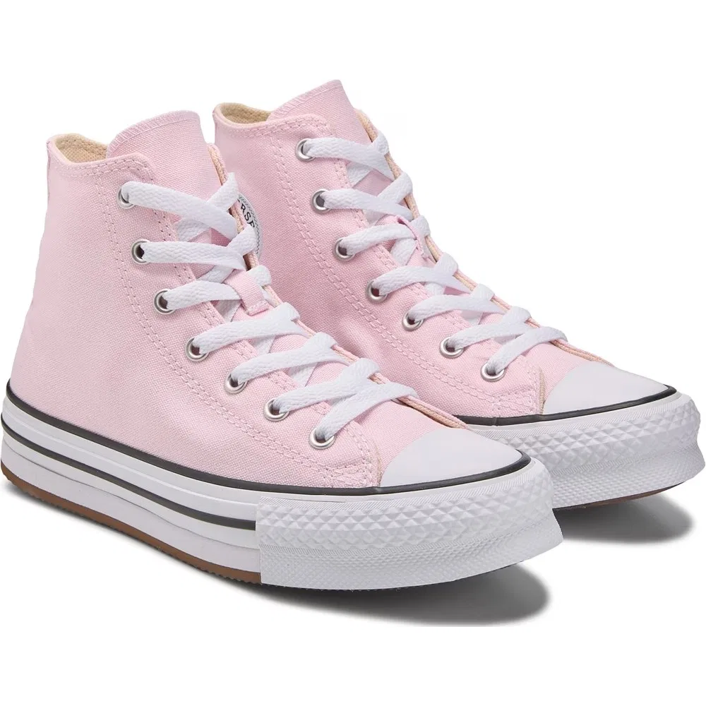 Детские кеды на толстой подошве Chuck Taylor All Star Lift высокие, большой размер Converse, sugar berry pink/white