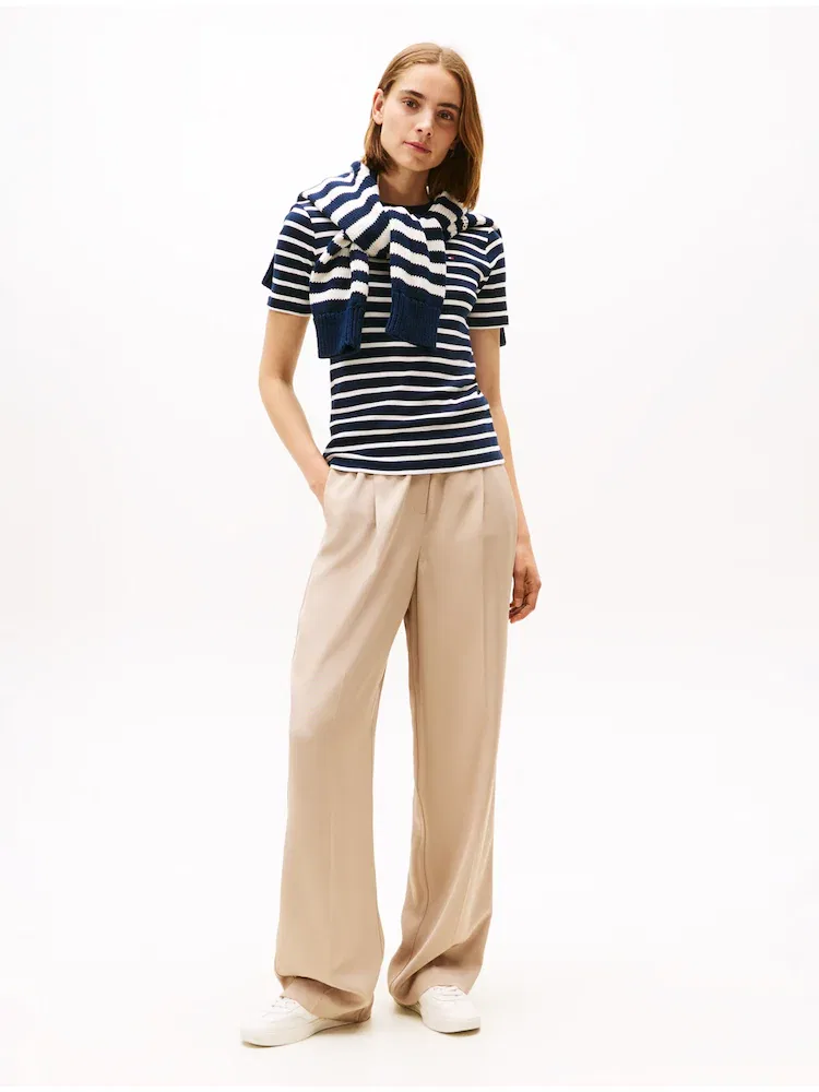 Футболка с круглым вырезом TOMMY HILFIGER, Navy — фото 2
