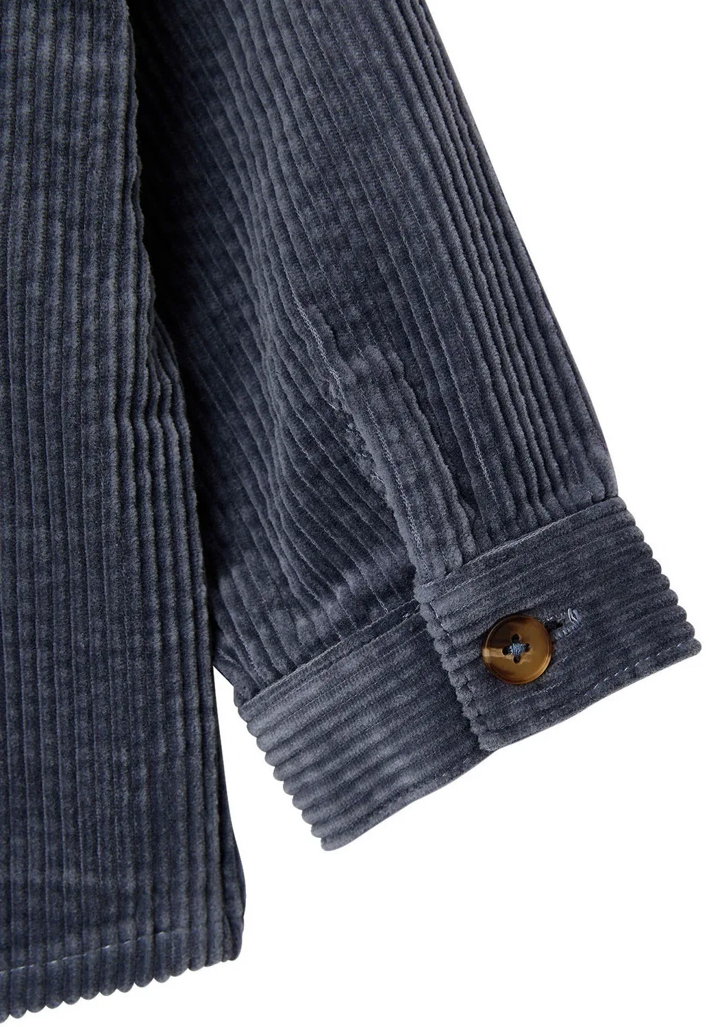 Cord-Hemdjacke baby jungen mit knopfleiste - рубашка Vertbaudet, Graublau — фото 4