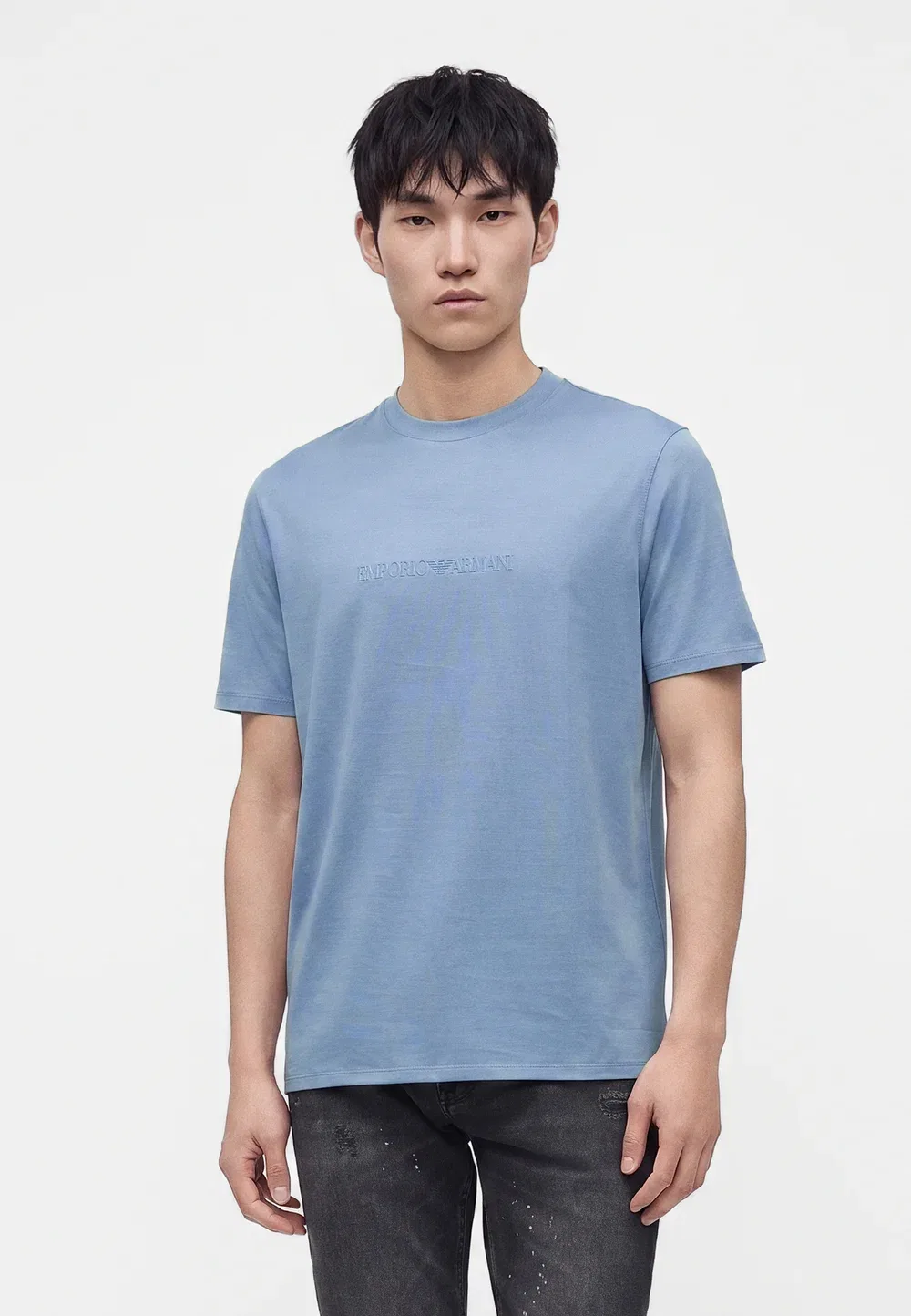 Простая футболка Emporio Armani, Blue
