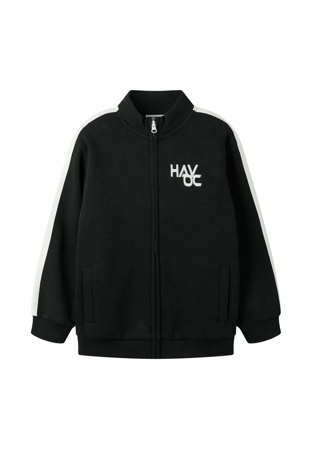 Кардиган прямого кроя - толстовка на молнии Name It, Black Beauty