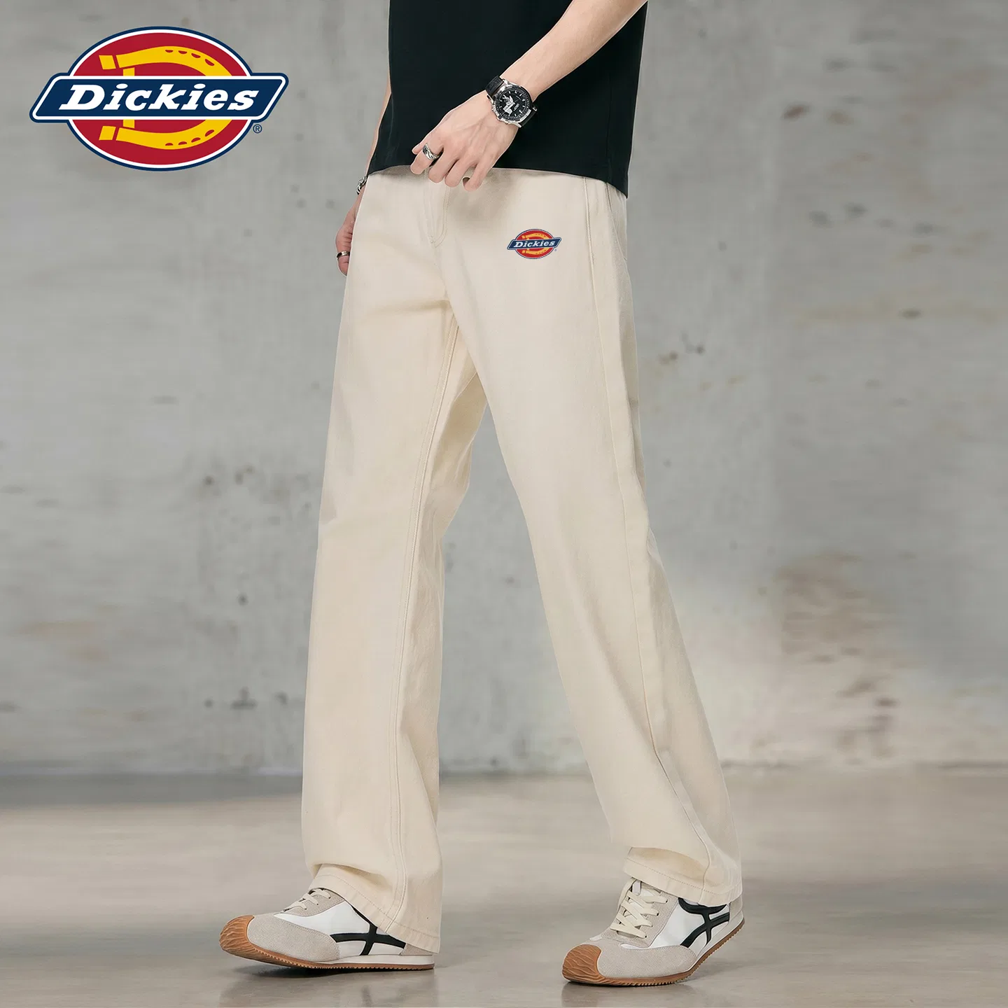 Детские джинсы-харем с принтом Dickies, Apricot Printed Edition — фото 4