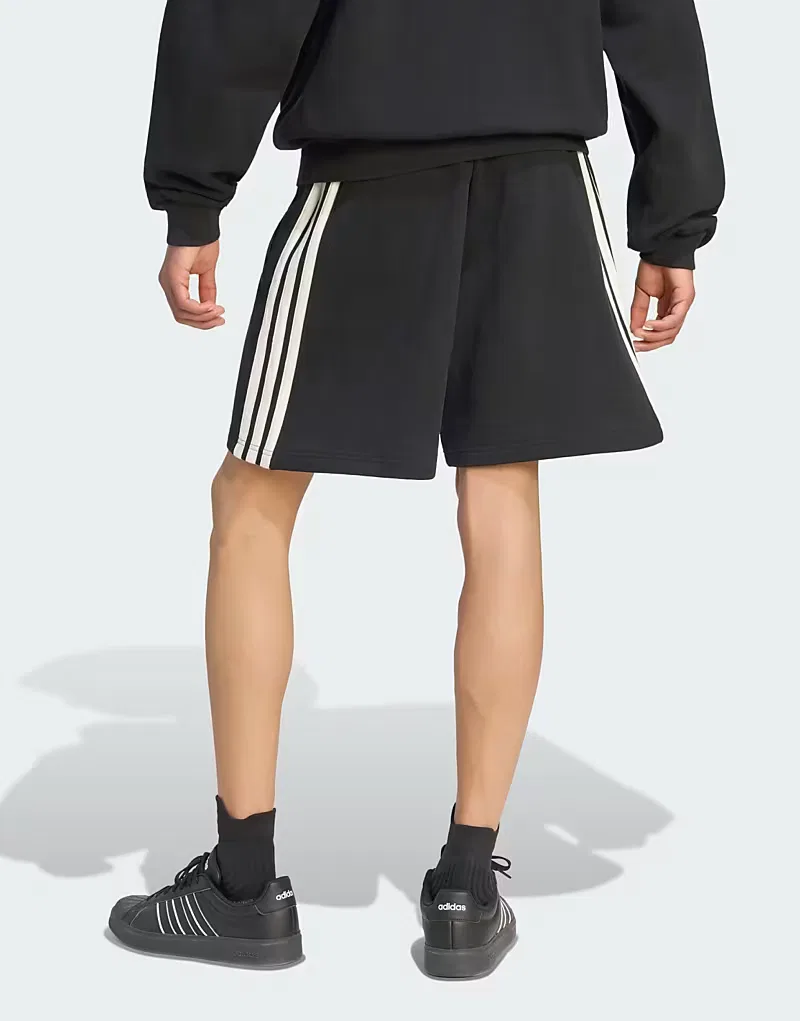 Шорты Kit 3-Stripes Adidas Performance, черный бежевый — фото 2