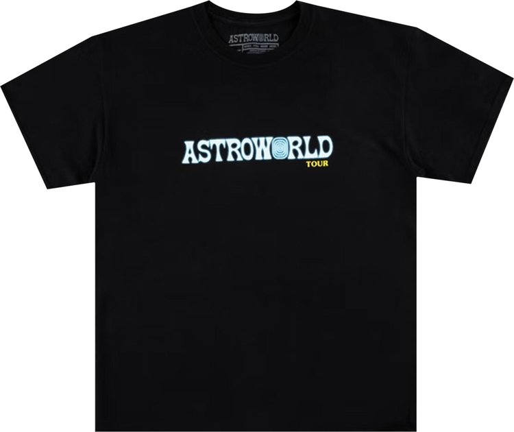 

Футболка Cactus Jack by Travis Scott Astroworld Tour Tee 'Black', черный