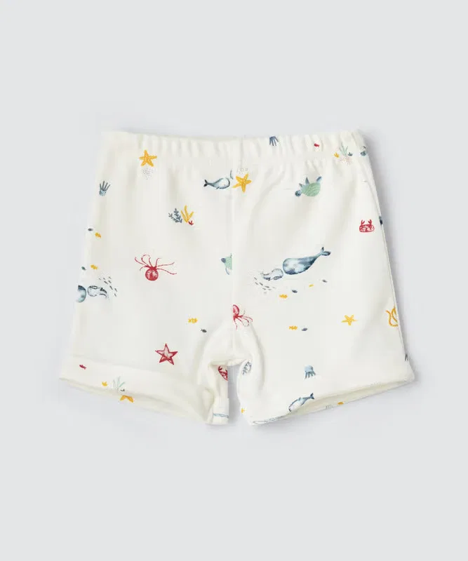 Шорты хлопковые комплект Baby boys shorts Tiny Hug, белый — фото 2